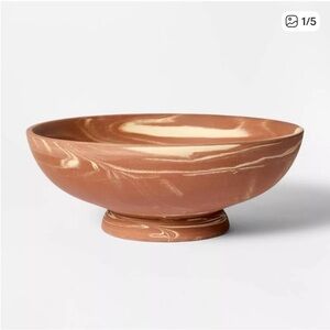Threshold Studio McGee Marbled
Ceramic Decorative Bowl Rust - Target